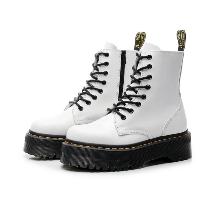 8 Eyelet Lace Up Martin Platform Boots for Womens – Premiwear.com