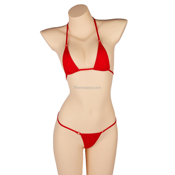 Strappy Sexy See Thru Thong Bikini Swimsuit - Premiwear.com