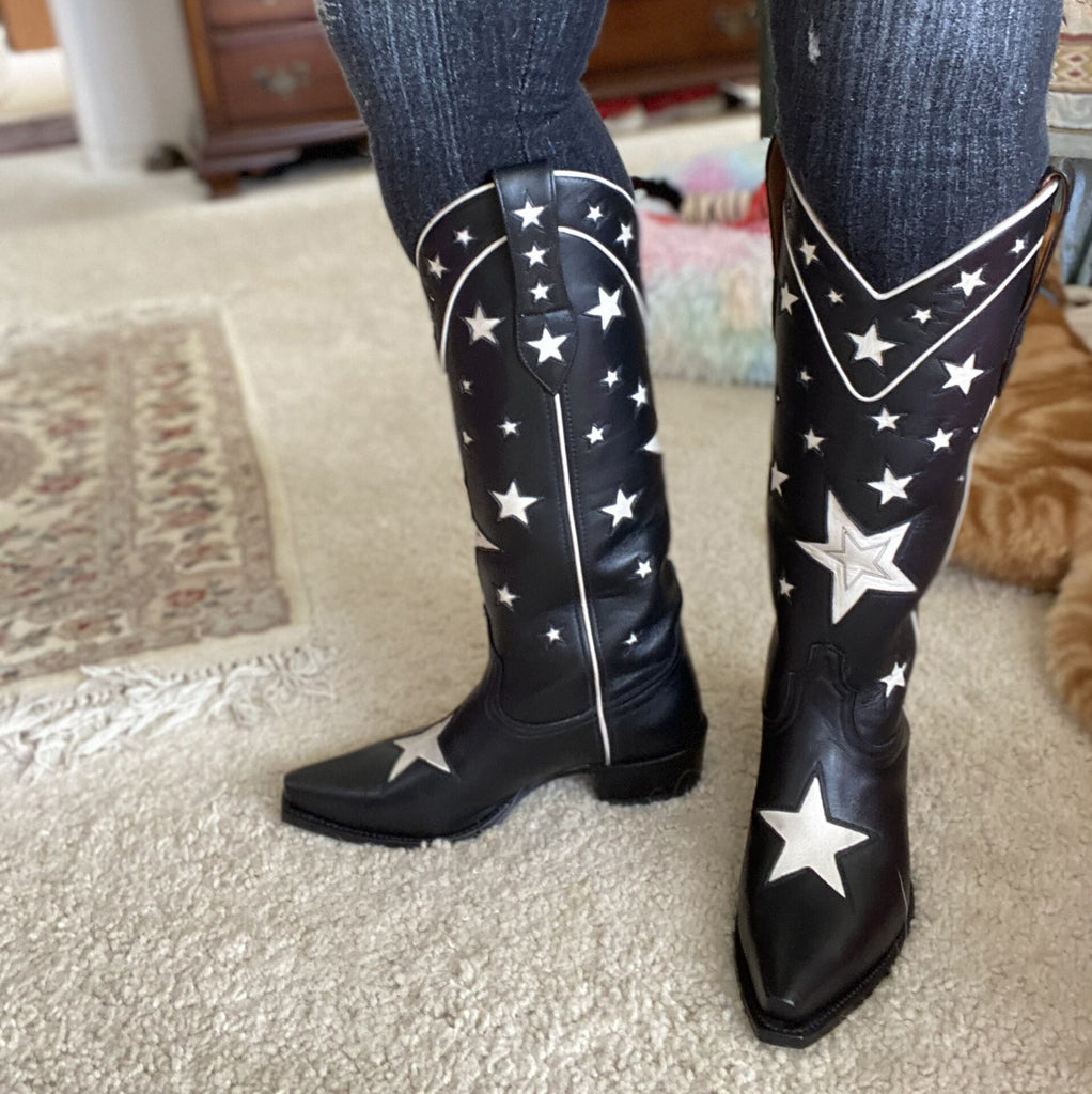 Five Star Thick Heel Western Cowboy Boots - Premiwear.com